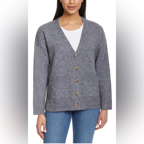 NEW Ella Moss Ladies' Button Front Cardigan Blue XXL - Picture 1 of 4